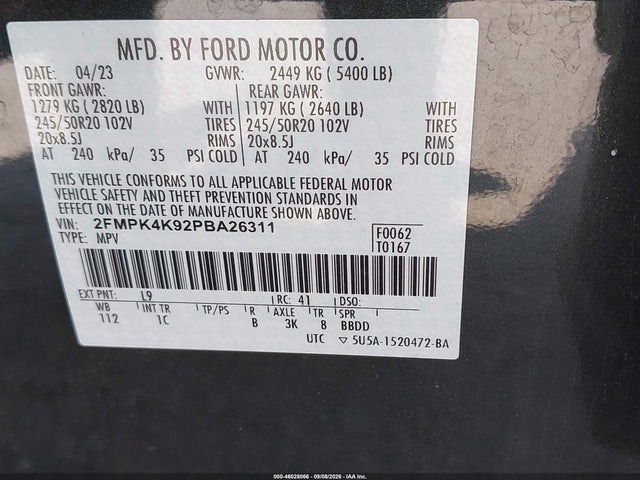 2023 FORD EDGE TITANIUM 9
