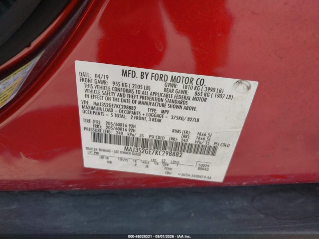 2019 FORD ECOSPORT SE 9