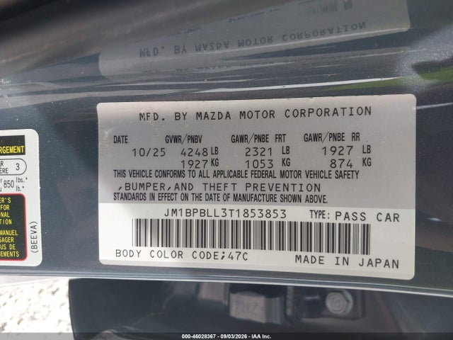 2026 MAZDA MAZDA3 2.5 S CARBON EDITION 9
