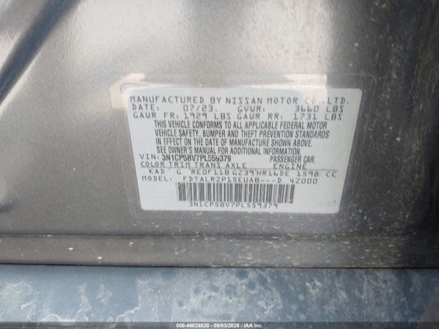2023 NISSAN KICKS S XTRONIC CVT 9