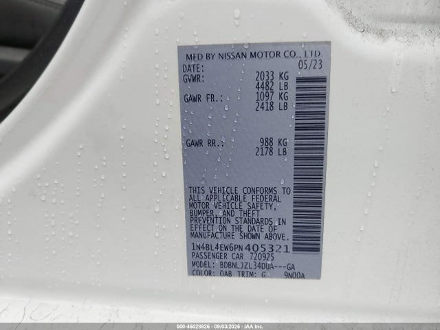 2023 NISSAN ALTIMA SL INTELLIGENT AWD 9