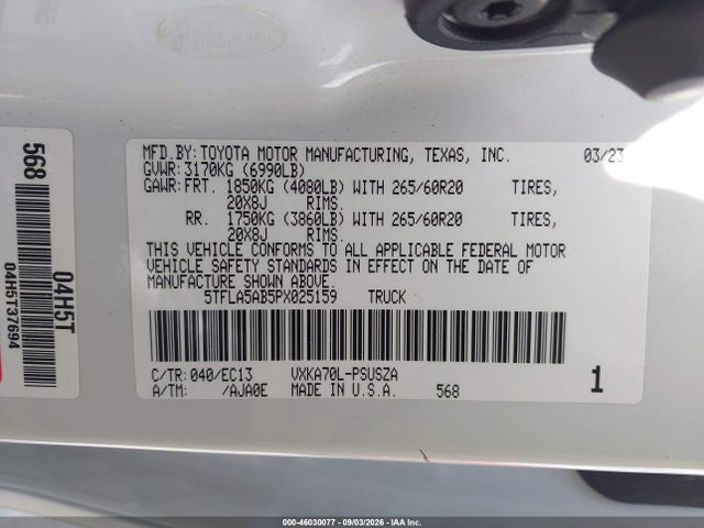 2023 TOYOTA TUNDRA SR5 9