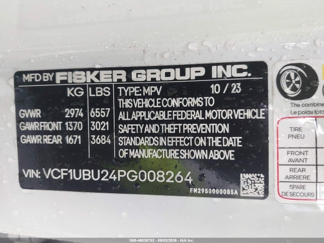 2023 FISKER OCEAN ULTRA 9