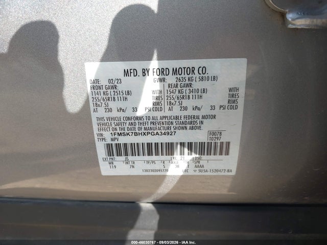 2023 FORD EXPLORER 9