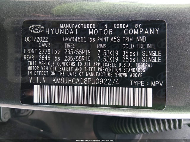 2023 HYUNDAI TUCSON HYBRID SEL CONVENIENCE 9