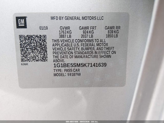 2019 CHEVROLET CRUZE LT 9