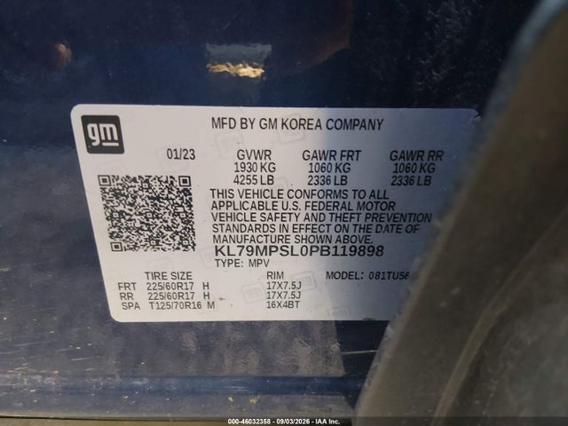 2023 CHEVROLET TRAILBLAZER FWD LT 9