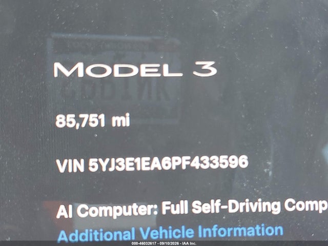 2023 TESLA MODEL 3 REAR-WHEEL DRIVE 9