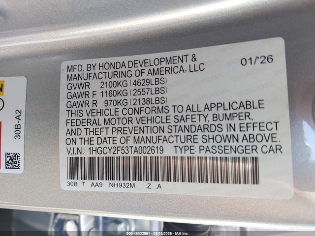 2026 HONDA ACCORD HYBRID SPORT 9