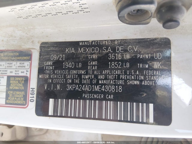 2021 KIA RIO LX 9