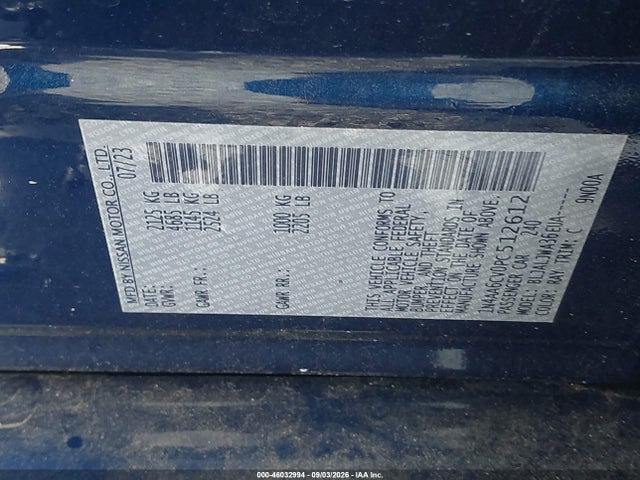 2023 NISSAN MAXIMA SV XTRONIC CVT 9