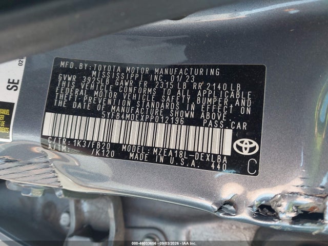 2023 TOYOTA COROLLA LE 9