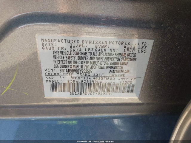 2026 NISSAN SENTRA SR 9