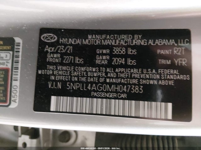 2021 HYUNDAI ELANTRA SE 9