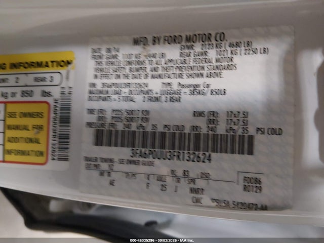 صورة 9 لـ 2015 FORD FUSION HYBRID S