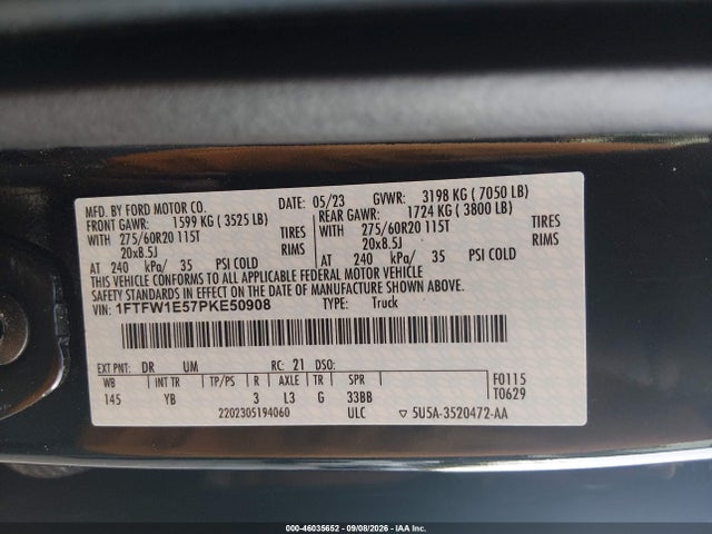 2023 FORD F-150 XLT 9