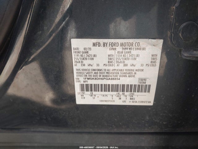 2023 FORD EXPLORER XLT 9