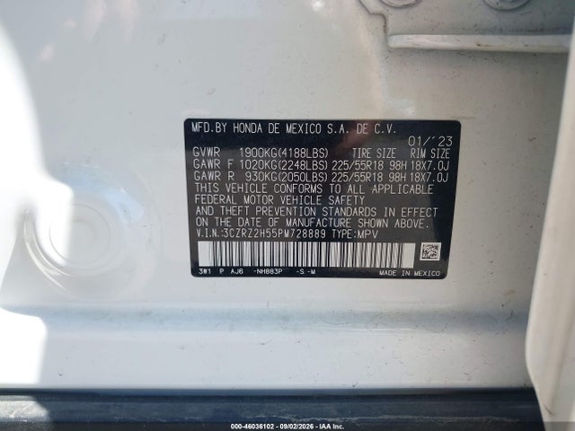 2023 HONDA HR-V AWD SPORT 9