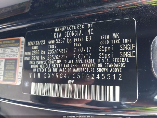 2023 KIA SORENTO LX 9