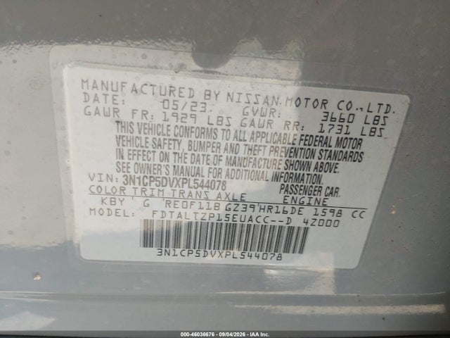 2023 NISSAN KICKS SR XTRONIC CVT 9