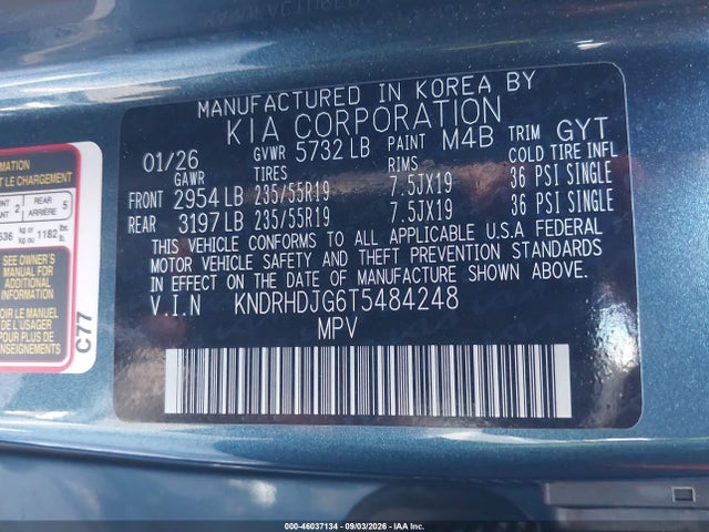 2026 KIA SORENTO HYBRID EX 9