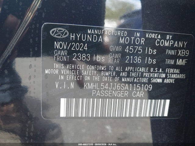 2025 HYUNDAI SONATA HYBRID LIMITED 9