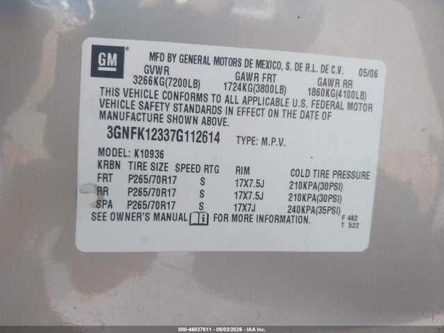 2007 Chevrolet AVALANCHE 1500 LT 照片 9