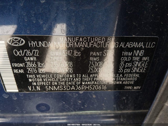 2023 HYUNDAI SANTA FE SEL 9