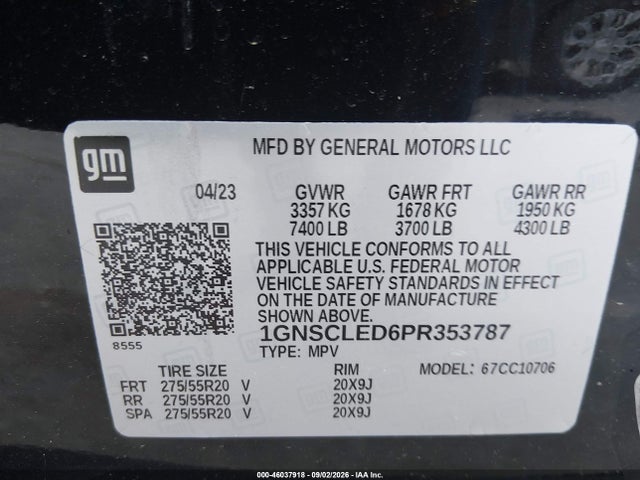 2023 CHEVROLET TAHOE 2WD COMMERCIAL FLEET 9