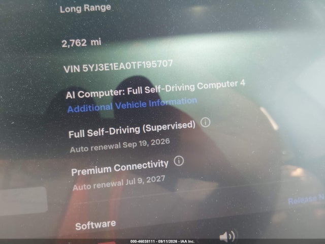 2026 TESLA MODEL 3 PREMIUM REAR-WHEEL DRIVE/REAR-WHEEL DRIVE 17
