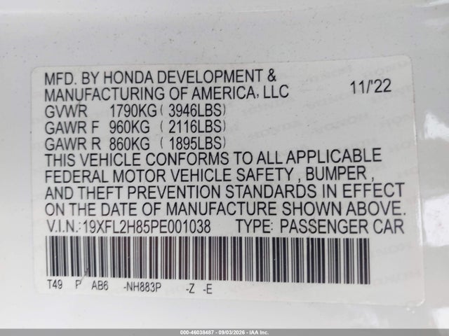 2023 HONDA CIVIC SPORT 9