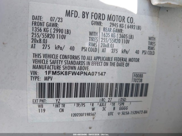 2023 FORD EXPLORER LIMITED 9