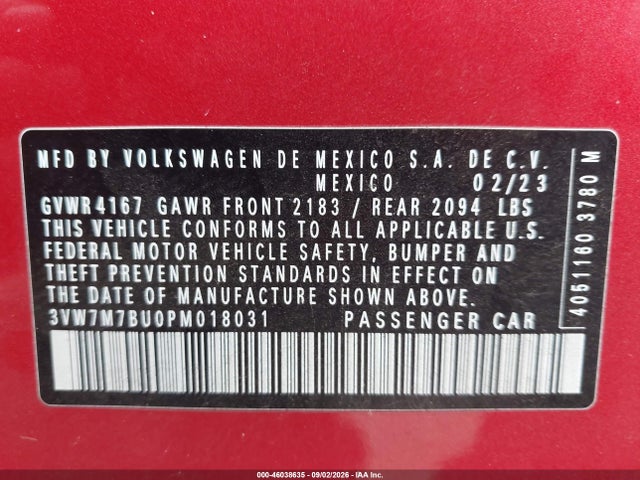 2023 VOLKSWAGEN JETTA 1.5T SE 9