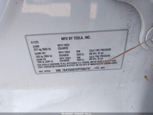 2023 TESLA MODEL Y AWD/LONG RANGE DUAL MOTOR ALL-WHEEL DRIVE 9