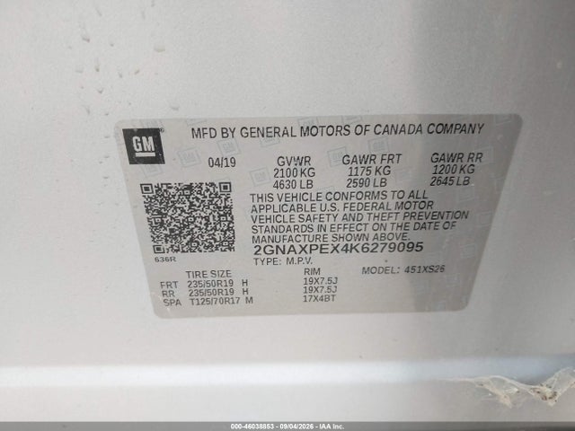 2019 CHEVROLET EQUINOX PREMIER 9