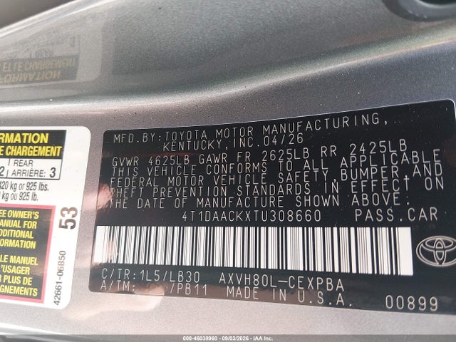 2026 TOYOTA CAMRY XSE 9