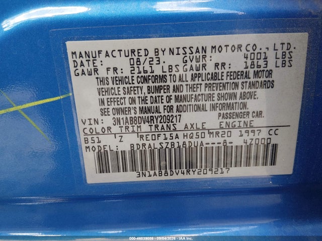 2024 NISSAN SENTRA SR XTRONIC CVT 9