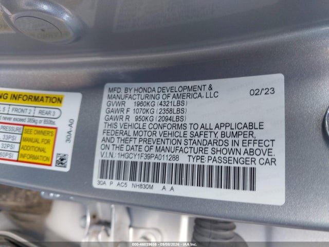 2023 HONDA ACCORD EX 9