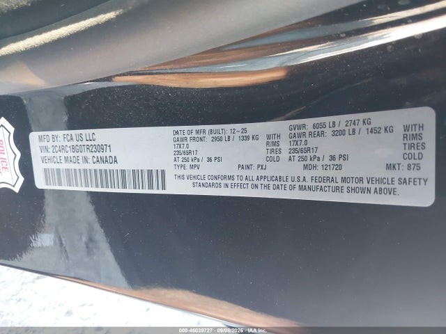 2026 CHRYSLER PACIFICA SELECT 9