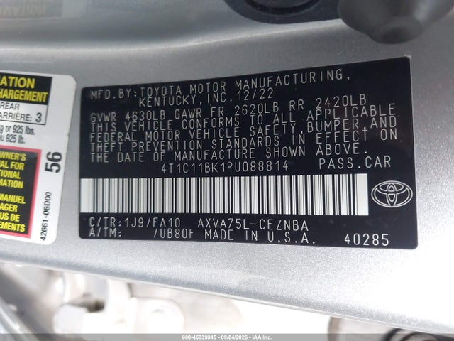 2023 TOYOTA CAMRY LE 9
