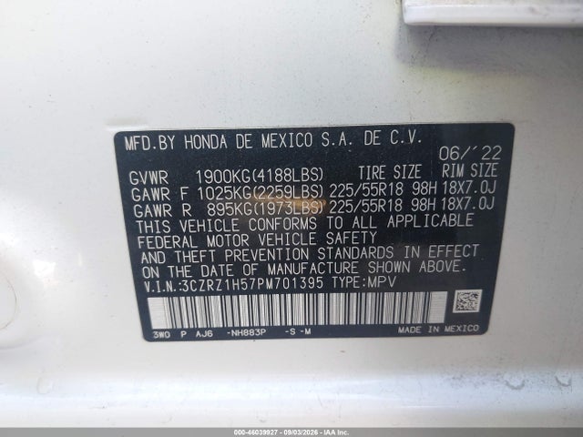 2023 HONDA HR-V 2WD SPORT 9