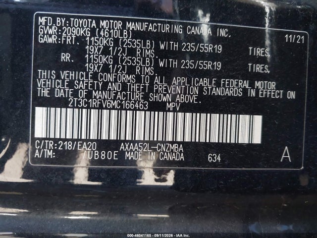 2021 TOYOTA RAV4 XLE PREMIUM 9