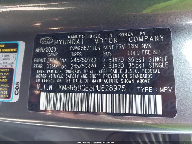 2023 HYUNDAI PALISADE LIMITED 9