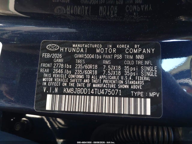 2026 HYUNDAI TUCSON HYBRID SEL 9