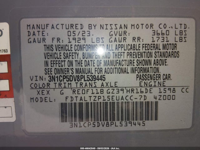 2023 NISSAN KICKS SR XTRONIC CVT 9