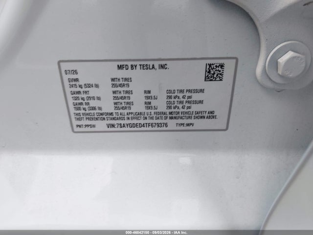 2026 TESLA MODEL Y PREMIUM REAR-WHEEL DRIVE/REAR-WHEEL DRIVE 9