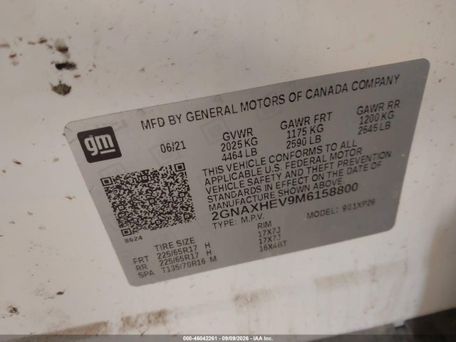 2021 CHEVROLET EQUINOX FWD LS 9