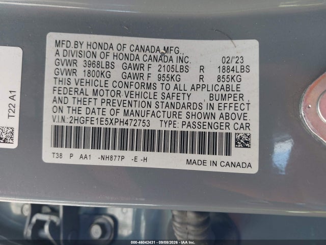 2023 HONDA CIVIC SI SEDAN 9