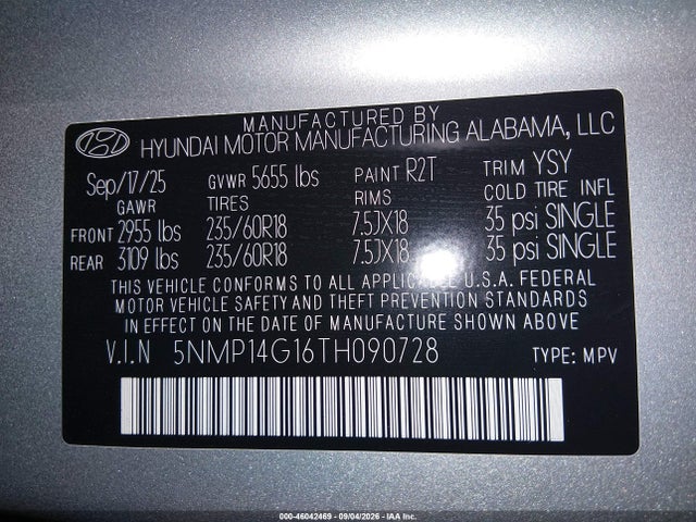2026 HYUNDAI SANTA FE HYBRID SE 9