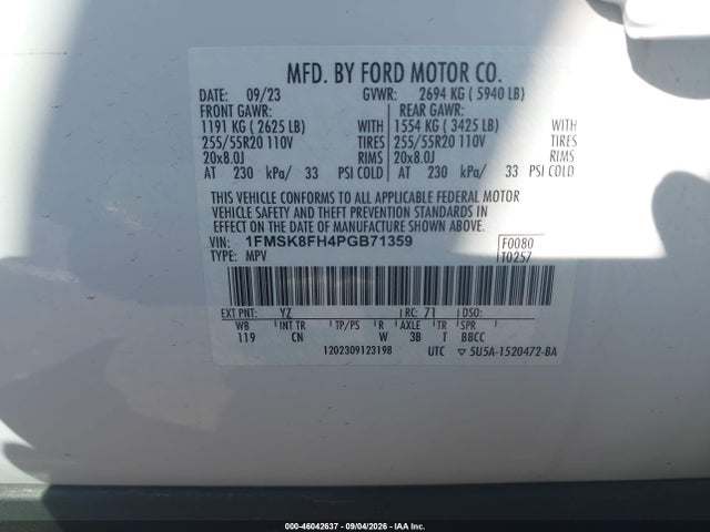 2023 FORD EXPLORER LIMITED 9